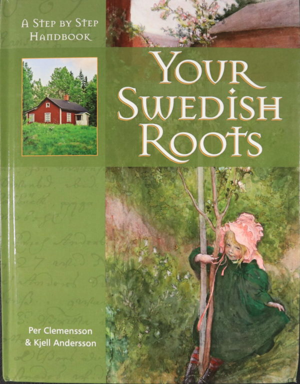 Cover photo with green as the dominant color, which primarily features a painting of young girl in a green dress and pink bonnet holding a sapling. In a smaller inset picture is a red-walled cabin with a green lawn and tall trees behind it. There's subtle handwriting along the left.