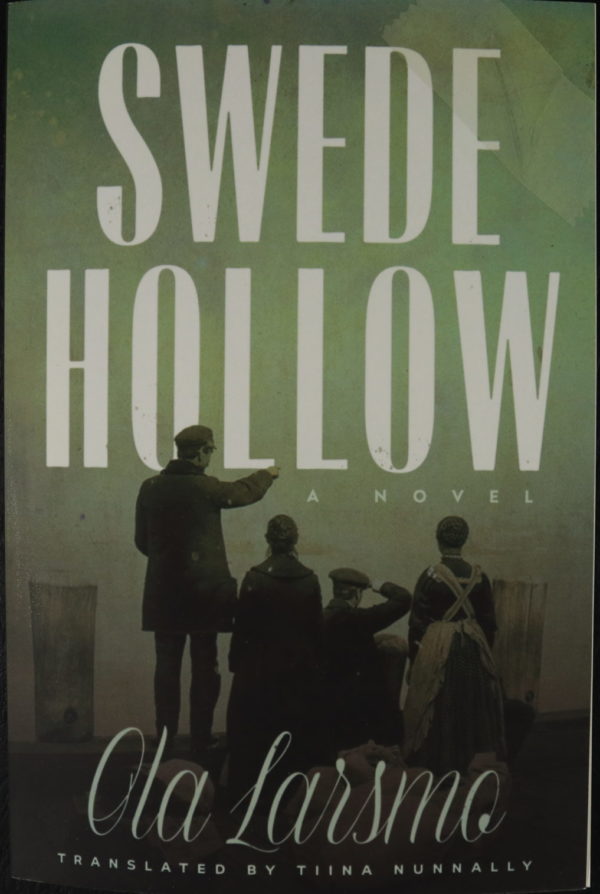 A cover image in black, white, and faded green, the camera is looking at the back of four individuals from a past era, who in turn look out out from a dock. A man at the left stands and points into the distance. A woman next to him looks the same direction. To her right, another man sits and shades his eyes as he looks. To his right, a woman stands, wearing a white apron.