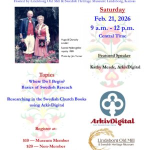 "Beginning Swedish Research" Half-Day Workshop Registration: Feb. 21, 2026